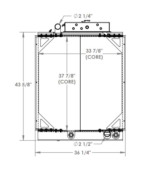 451987 - E-One Fire Truck Radiator Radiator