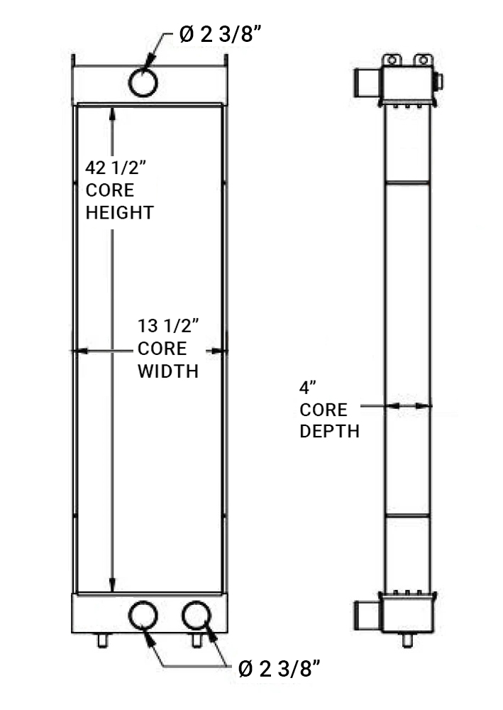 452001 - Hitachi ZX470-5 Radiator Radiator