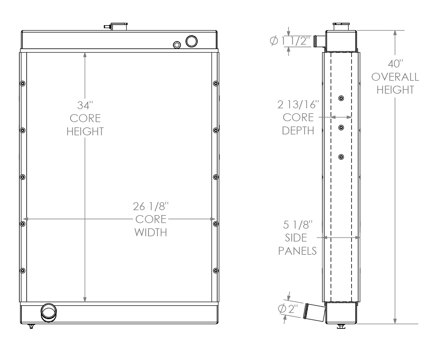 452003 - Generac Generator Radiator Radiator