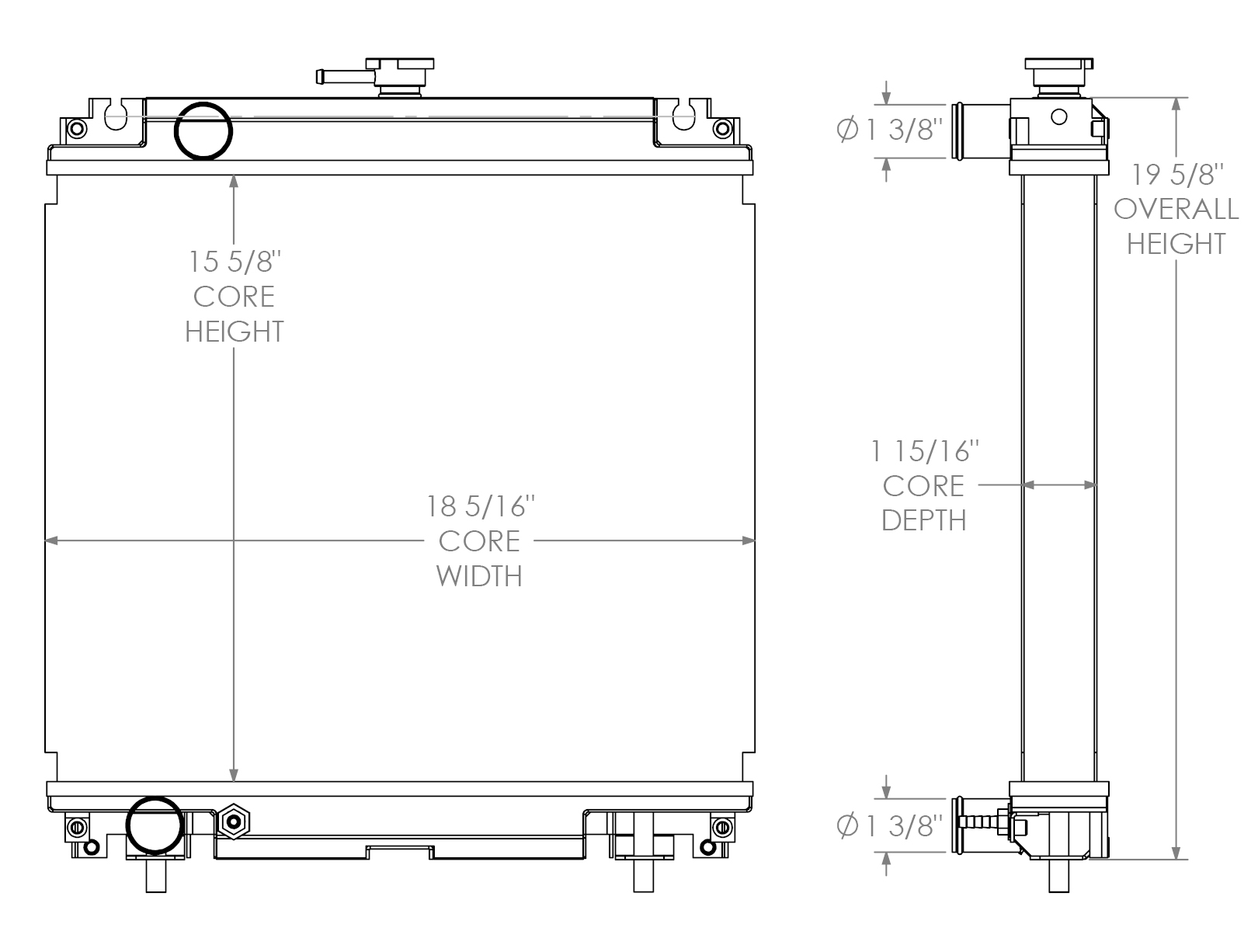 452024 - Kubota F3080 Radiator Radiator