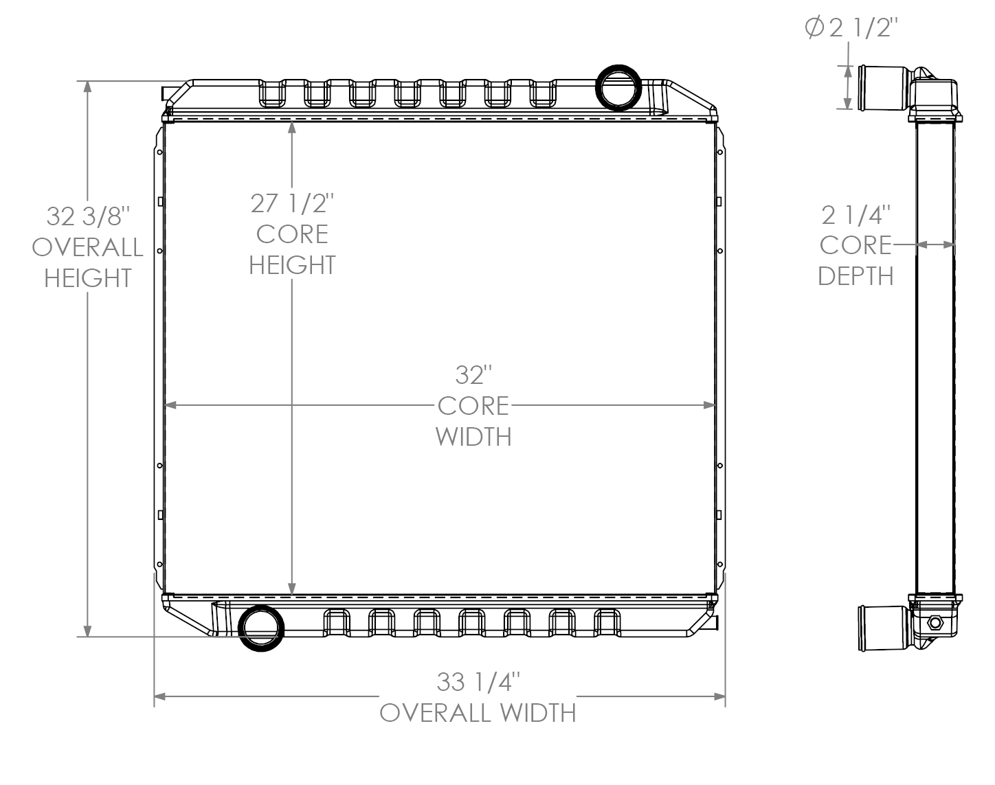 452035 - Rosenbauer Fire Truck Radiator Radiator