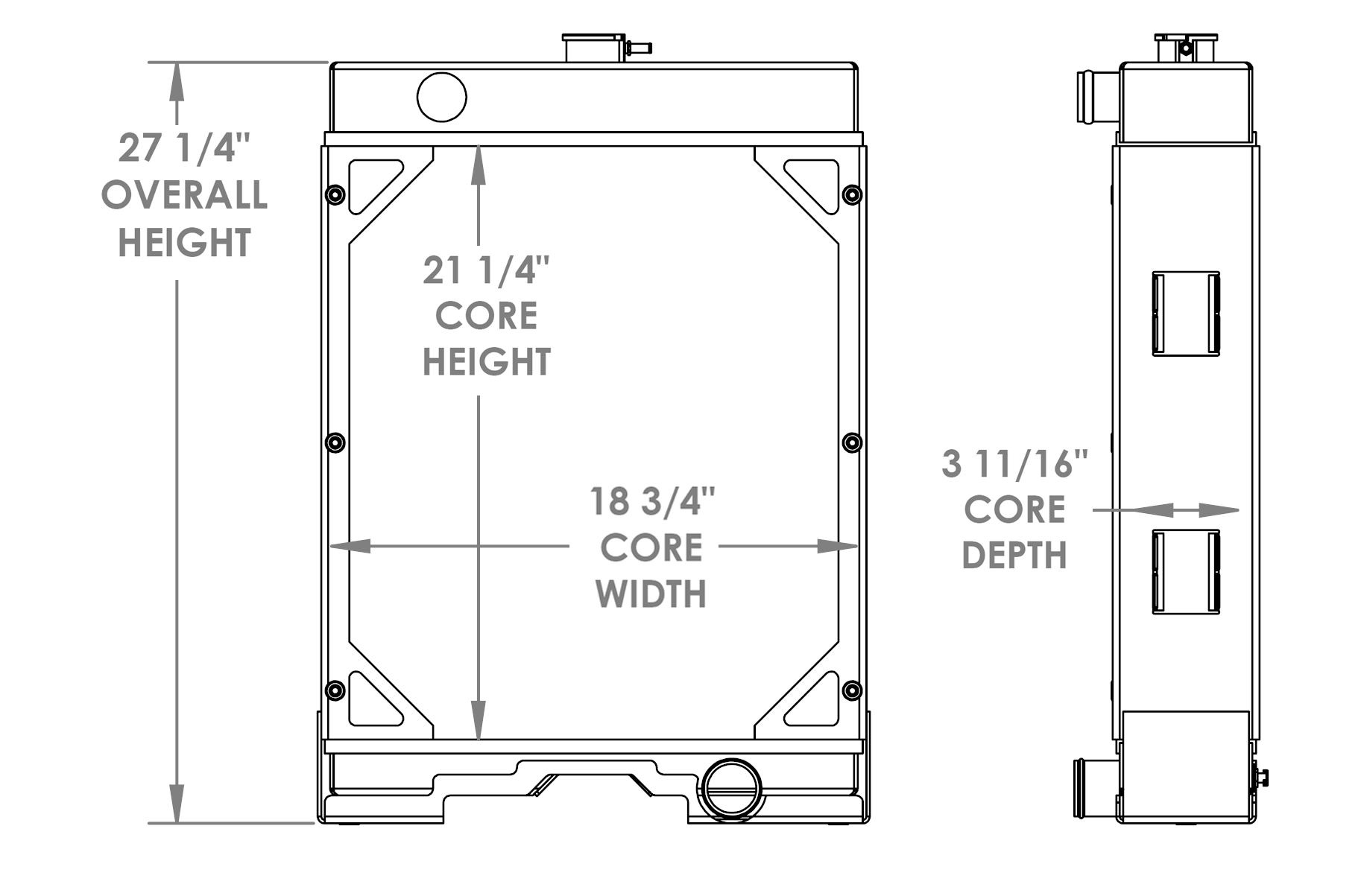 452042 - Terex Radiator Radiator