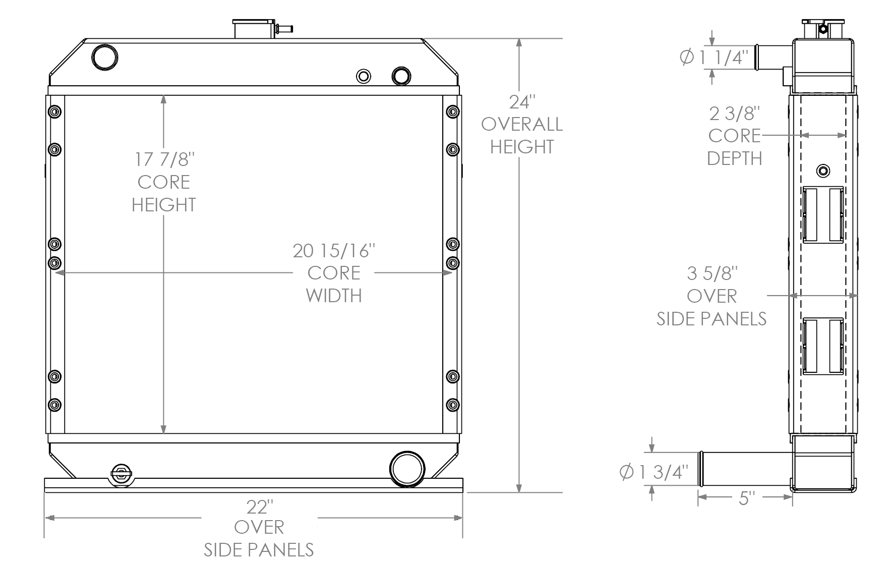 452056 - Bandit Woodchipper Radiator Radiator