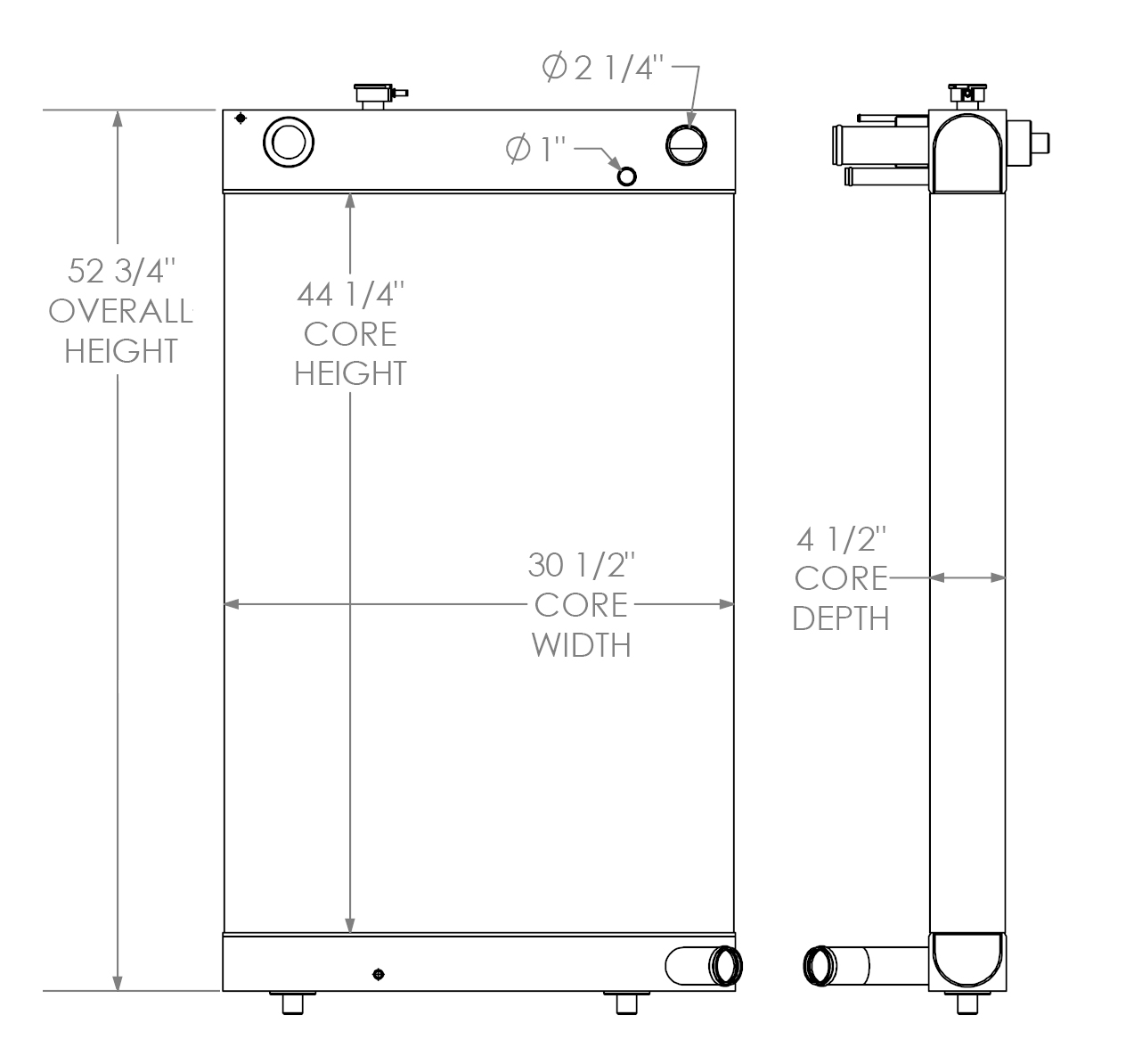 452061 - Hyudai HL740TM-7A Radiator Radiator