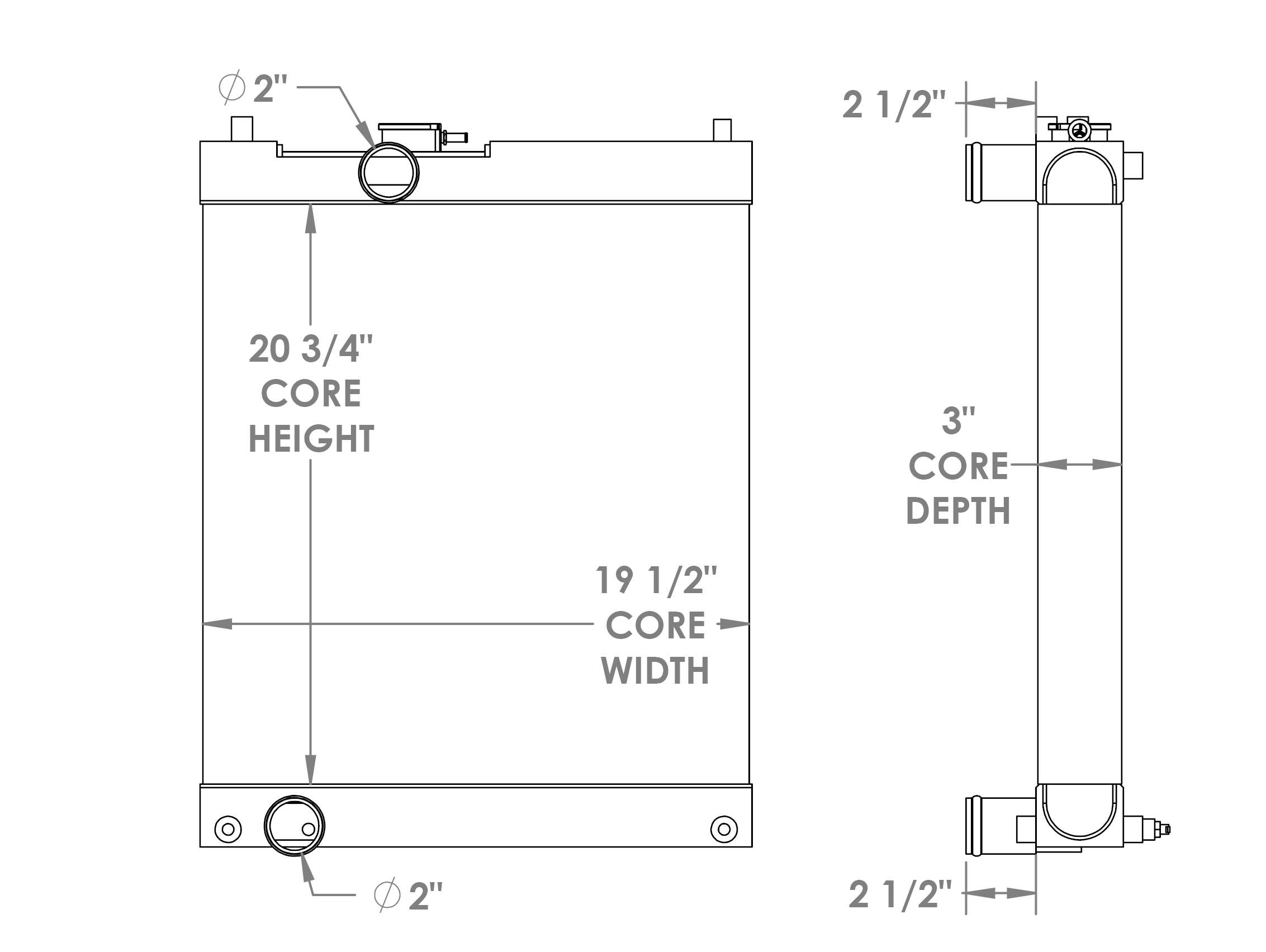 452070 - Doosan 45L-7A Radiator Radiator