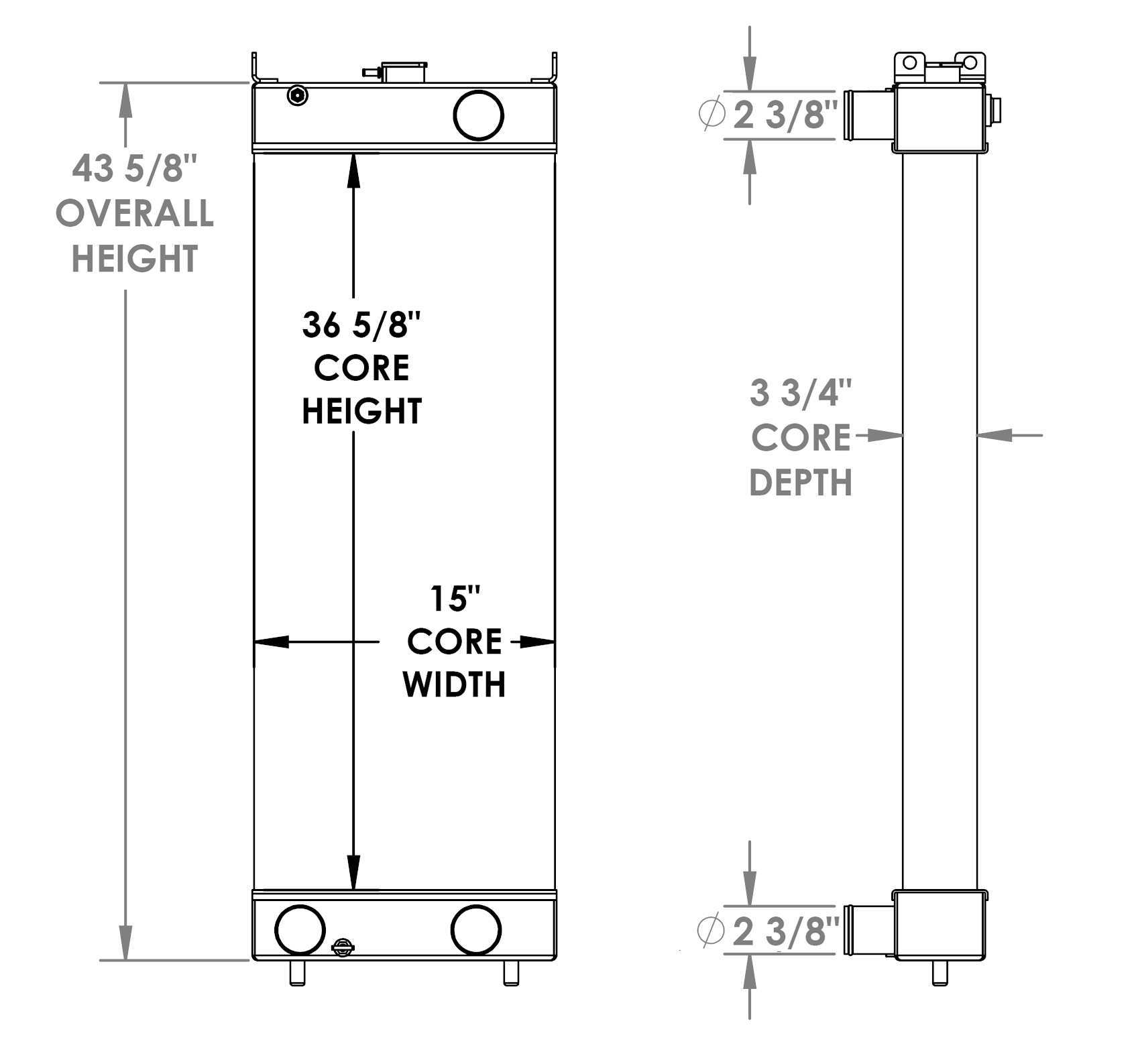 452074 - Terex Crane Radiator Radiator