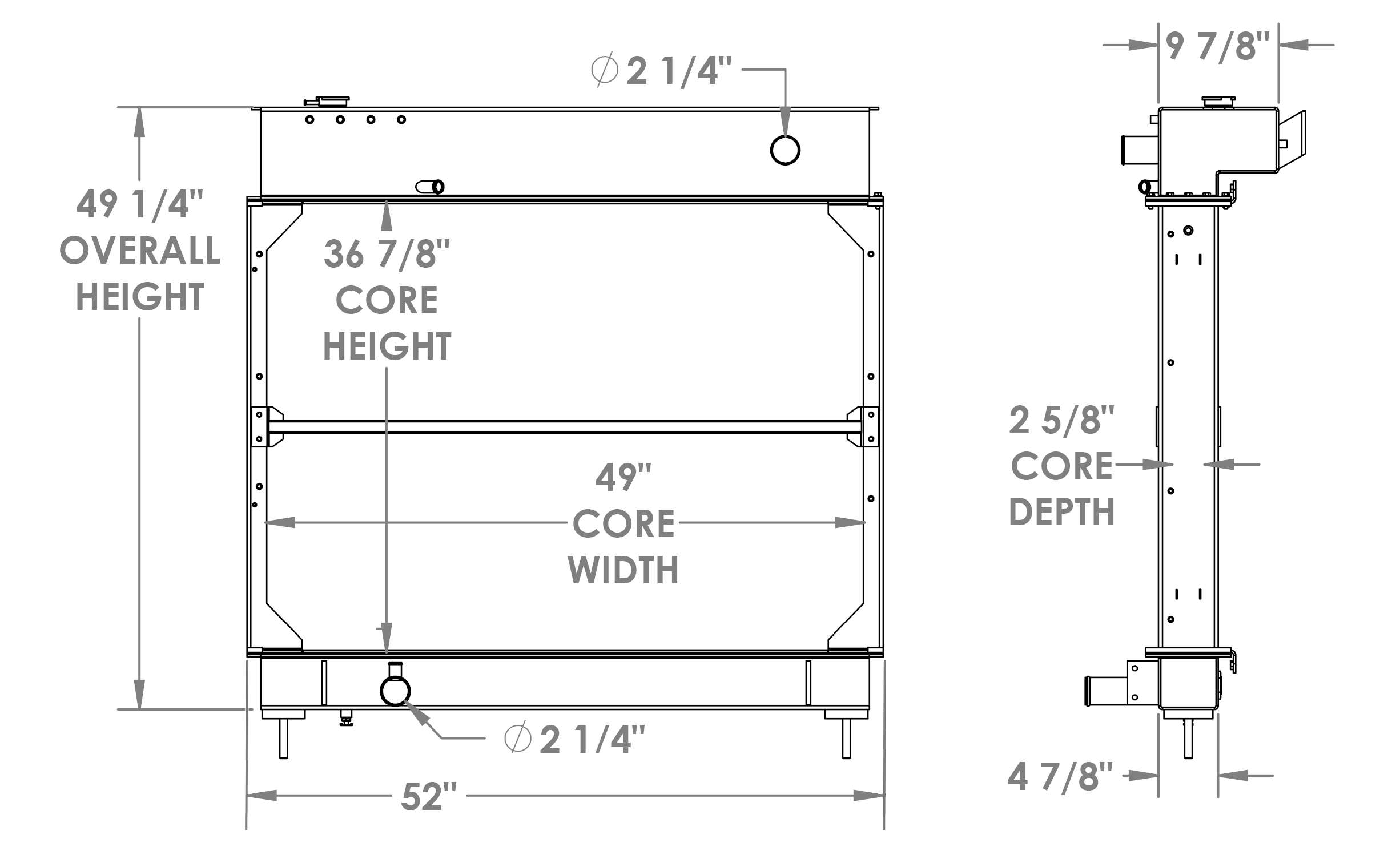 452077 - Crane Carrier / Battle Motors Radiator Radiator