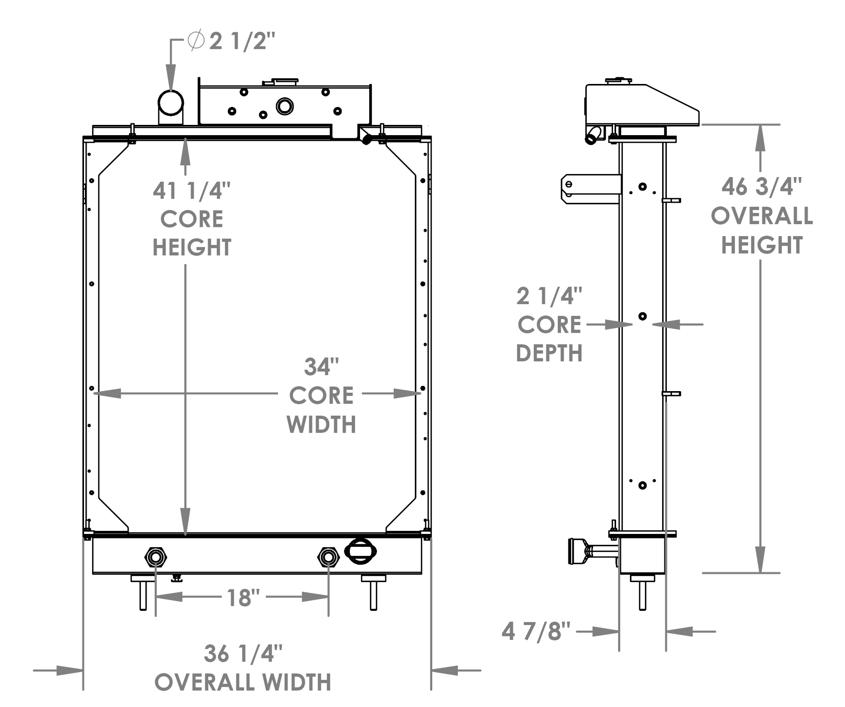 452080 - Ferrara Fire Truck Radiator Radiator