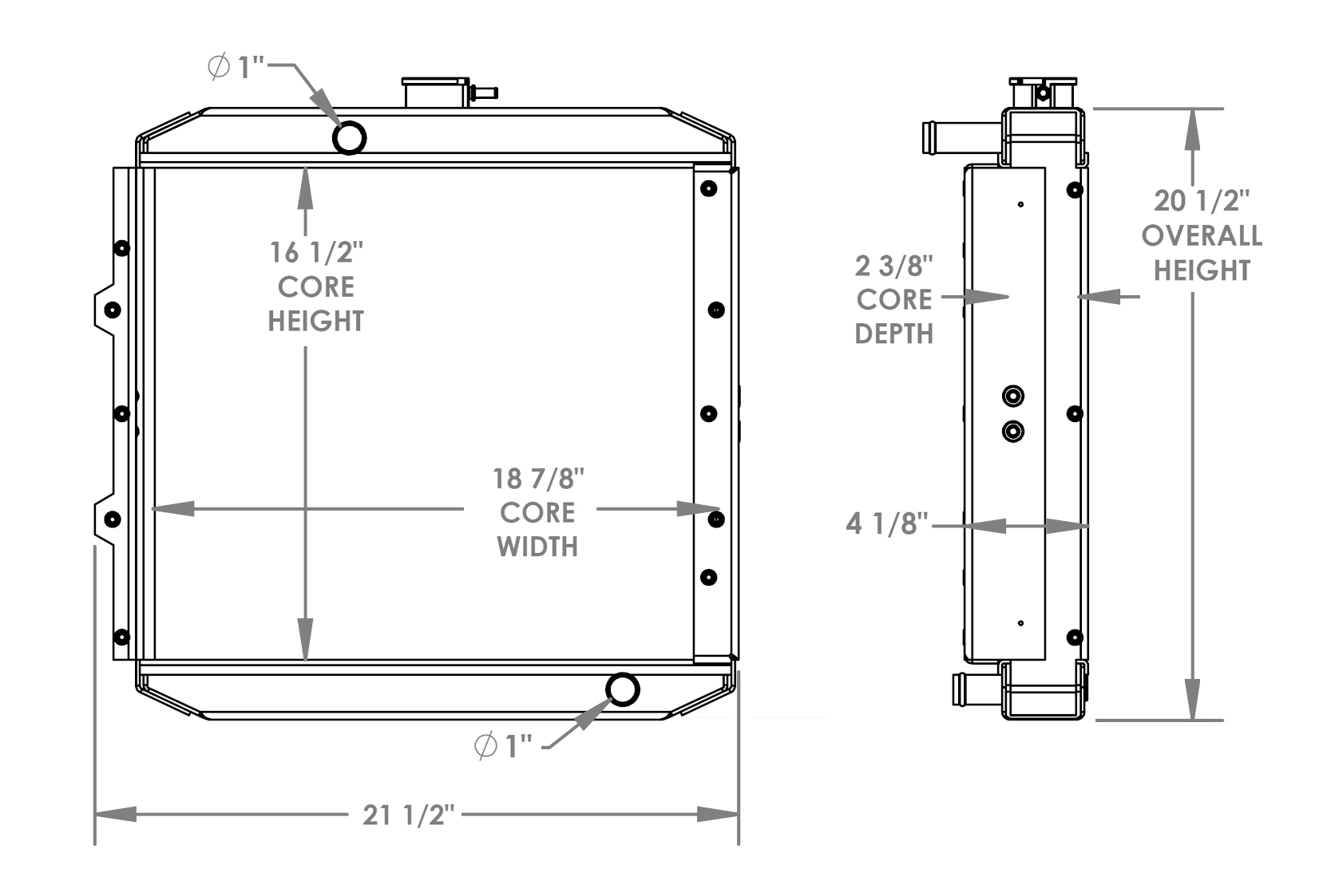 452082 - Komatsu WA50 Radiator Radiator