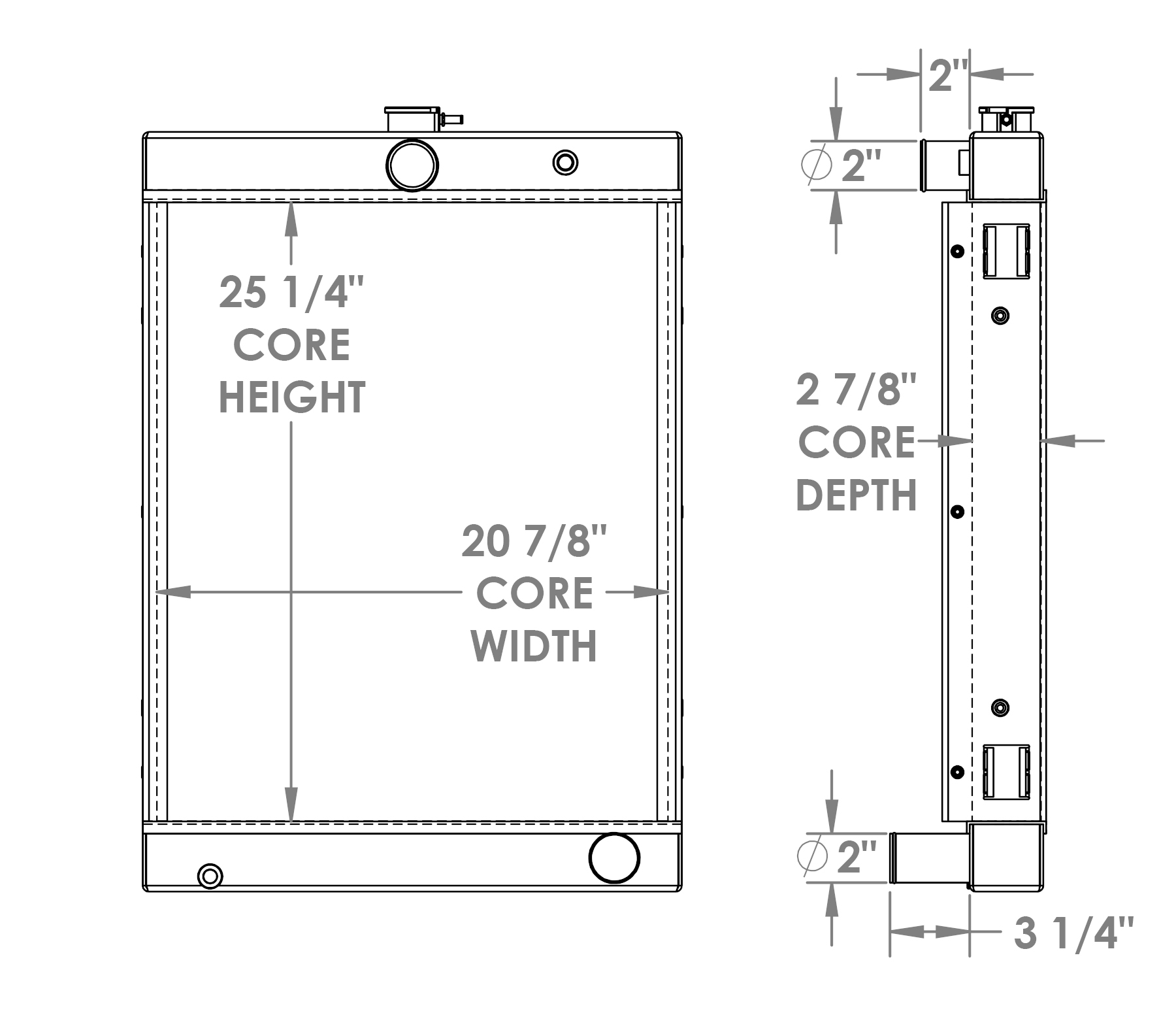 452085 - John Deere Radiator Radiator