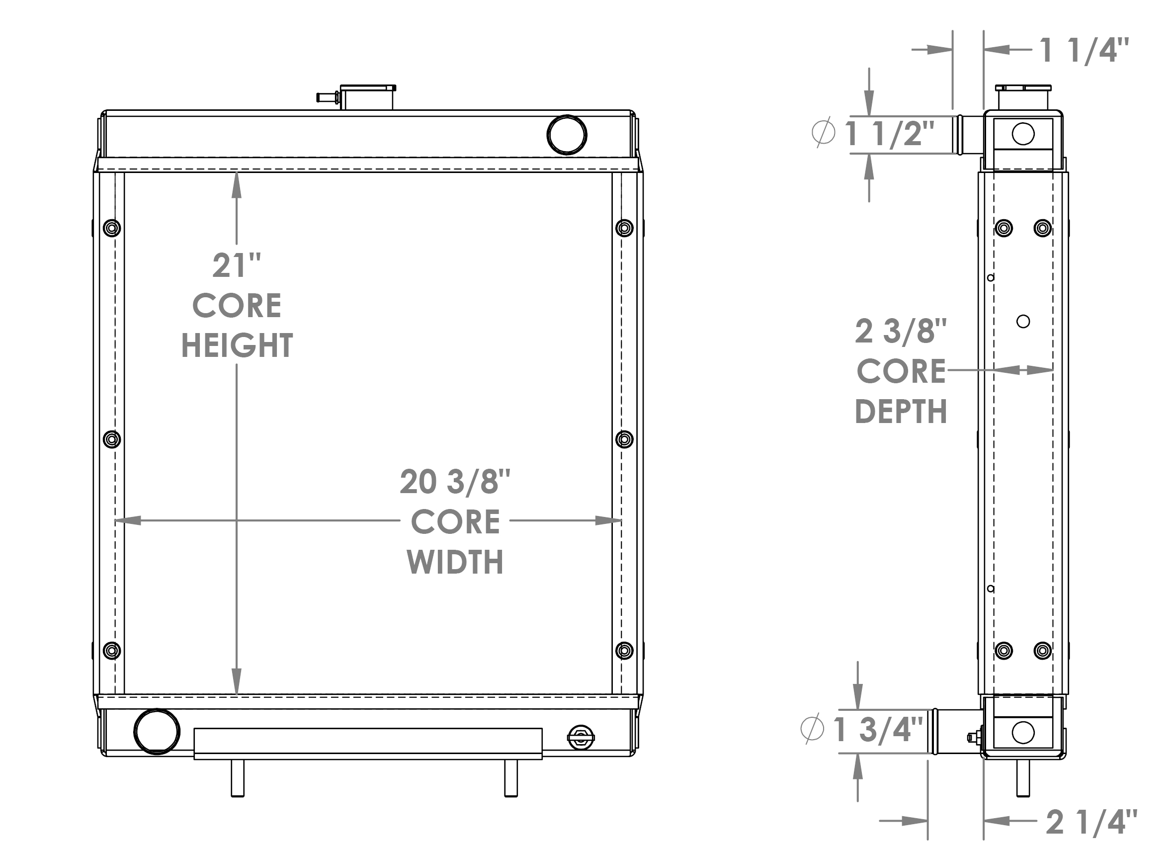 452092 - Gehl Telehandler Radiator Radiator