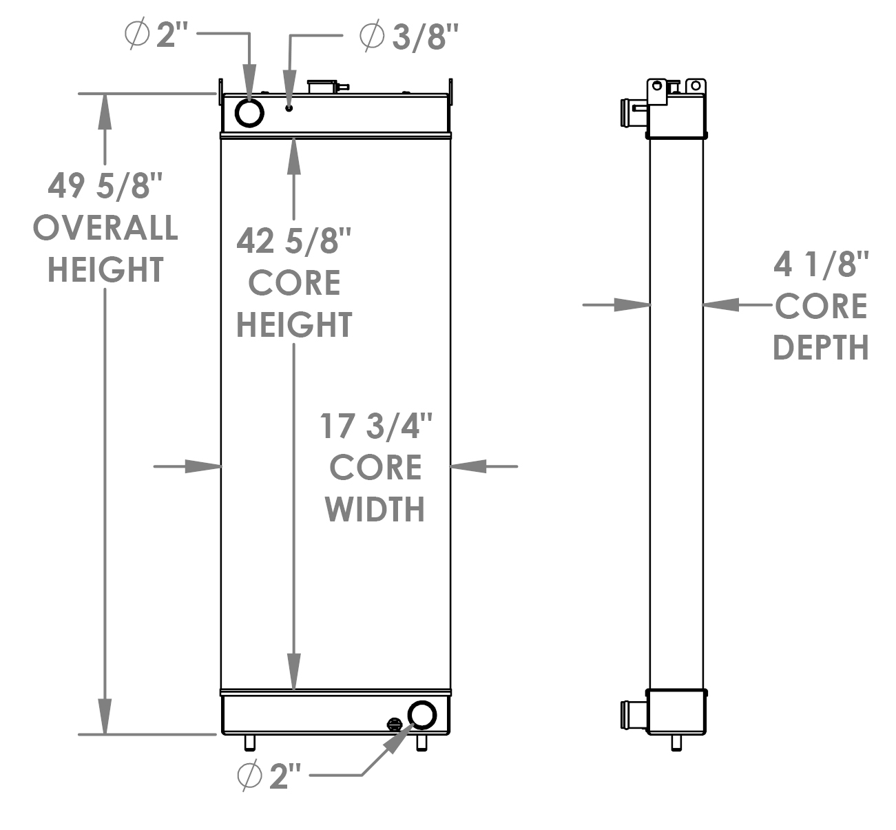 452096 - Komatsu PC210LC Radiator Radiator