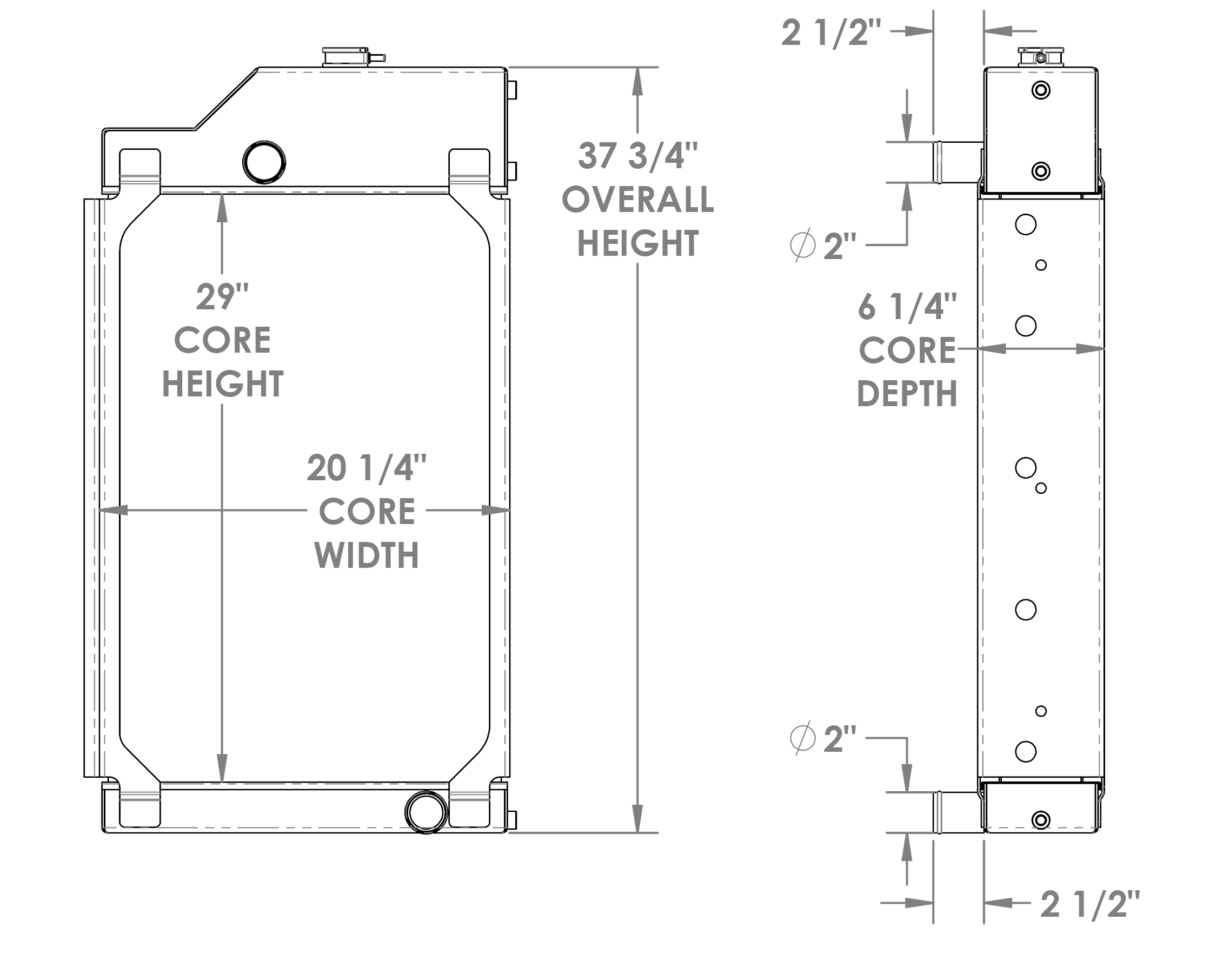 452105 - Caterpillar 655 Paver Radiator Radiator