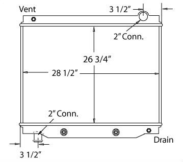 560010 - 1990-1994 1/2 Ford B&F Series w/AT Radiator