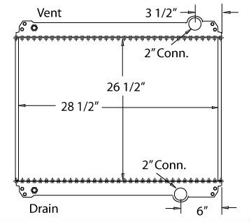 570003 - 1994 1/2 and up Ford B&F Series w/MT Radiator