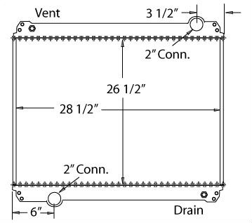 570006 - 1994 1/2 and up Ford B&F Series w/MT Radiator