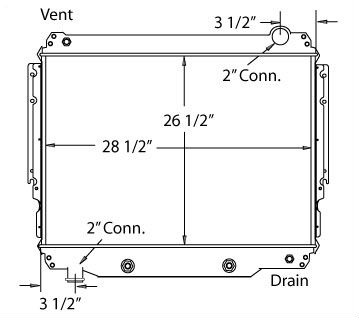 570010 - 1994 1/2 and up Ford B&F Series w/AT Radiator