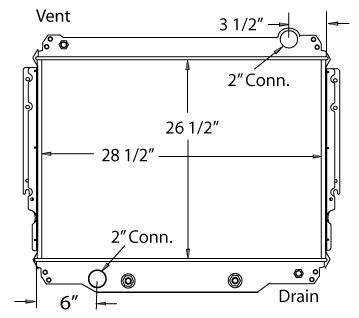 570015 - 1994 1/2 and up Ford B&F Series w/AT Radiator