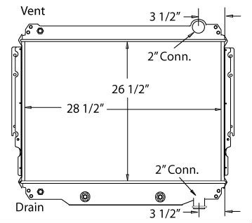 570016 - 1994 1/2 and up Ford B&F Series w/AT Radiator