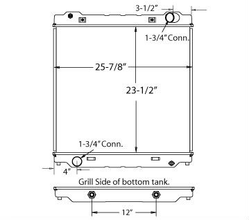 570017 - Ford 6.0L V8 Diesel E350 Radiator