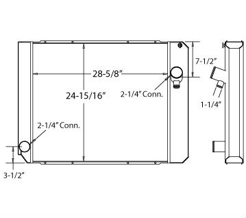 570018 - Ford F650 / Navistar 4000 Radiator