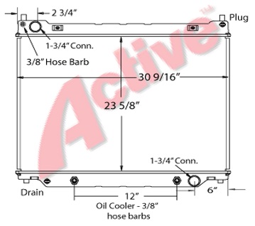 571995 - Ford Econoline Van Radiator