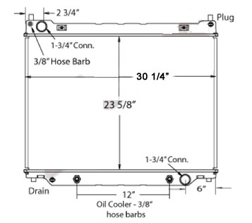 572977 - Ford Econoline Van Radiator