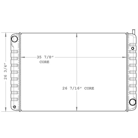 580005 - GMC Truck Topkick / Kodiak Radiator