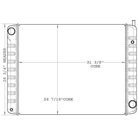 580008 - GMC Truck Topkick / Kodiak Radiator