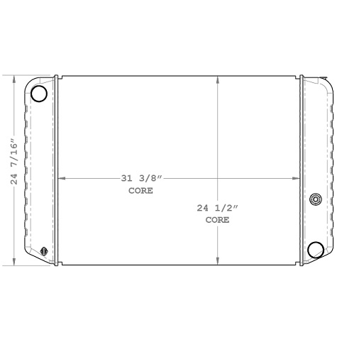 580010 - GMC Truck Topkick / Kodiak Radiator