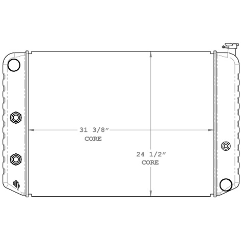 580012 - GMC Truck Topkick / Kodiak Radiator