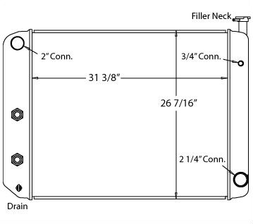 580013 - GMC Truck Topkick / Kodiak Radiator