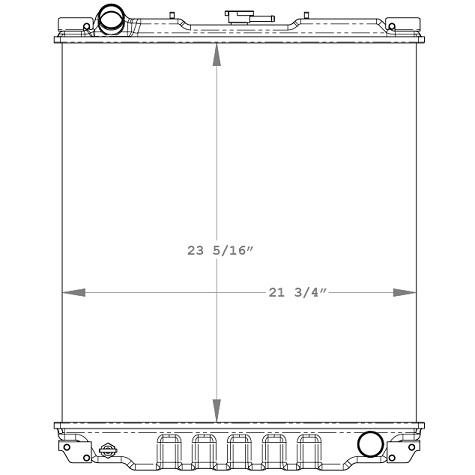 580016 - Isuzu NPR 1998-2002 Gas Engine Radiator