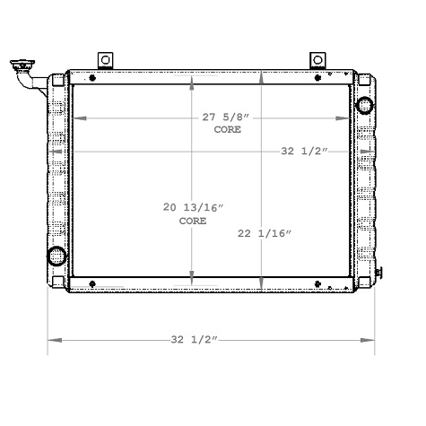 580018 - GMC P-Series Radiator