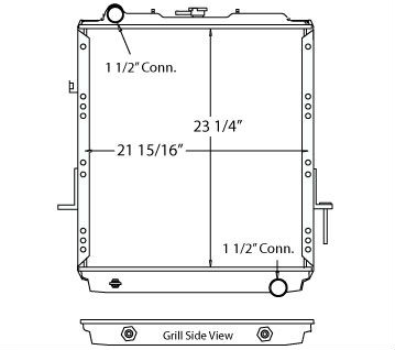 580026 - Isuzu NPR 1995-1997 Diesel Engine  Radiator