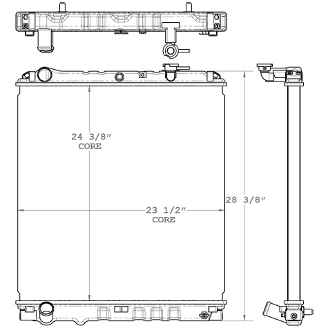 580027 - Isuzu NPR 2003-2007 Diesel Engine Radiator