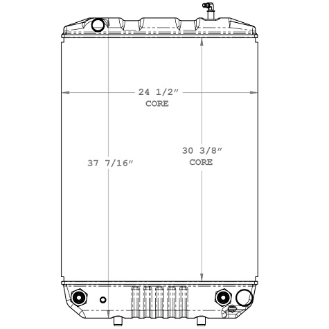 580031 - GMC T series / Isuzu F Series 1999-2002 Radiator