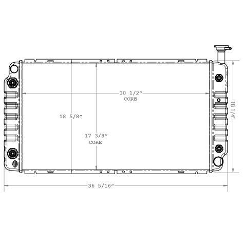 580032 - GMC G2500 Van Radiator Radiator