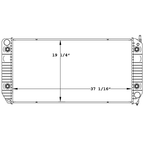 580033 - GMC Topkick C5500 2003-2006 Radiator