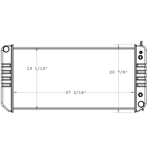 580034 - GMC Topkick C5500 2003-2006 Radiator