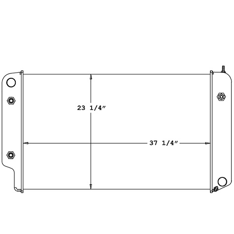 580042 - GMC Topkick 2003-2006 Radiator