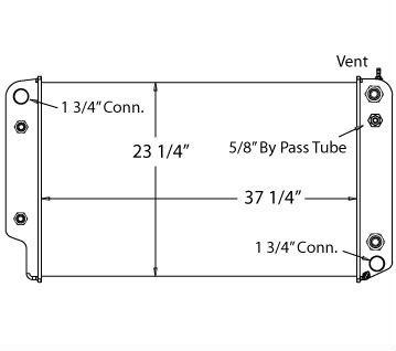 580043 - GMC Topkick 2003-2006 Radiator