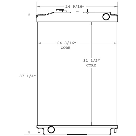 580045 - Chevrolet FVR Mexico Radiator