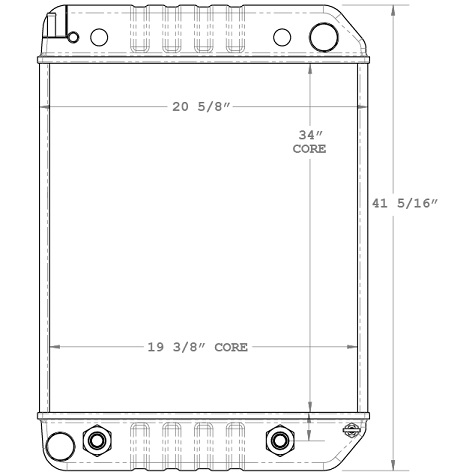 580050 - WORKHORSE RADIATOR Radiator