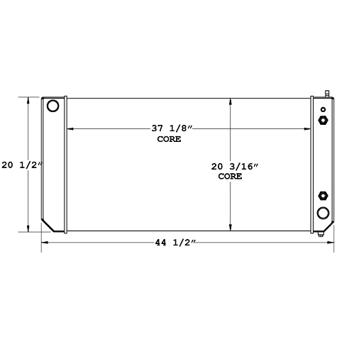 580058 - 2008-2009 GMC C4500 RADIATOR  Radiator