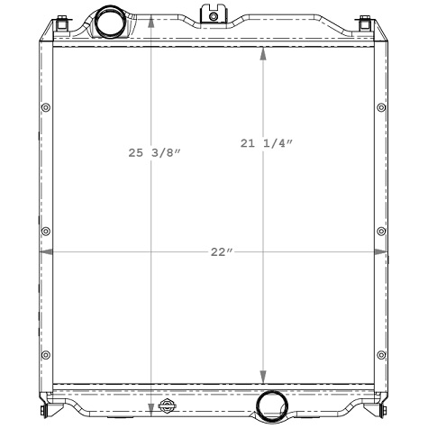 590001 - Mitsubishi FE Series 1996-2004 Radiator