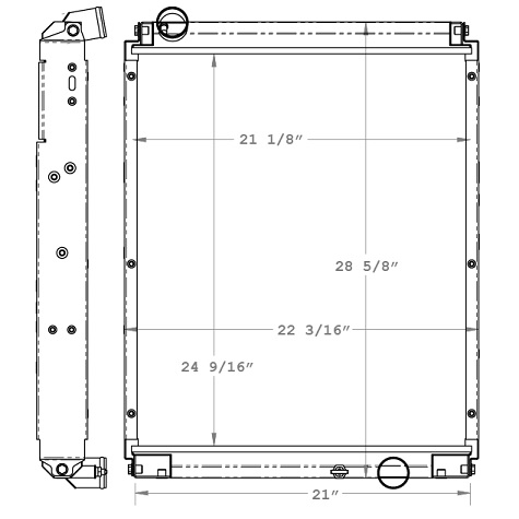 590005 - Mitsubishi FE Series 2005-2007 Radiator