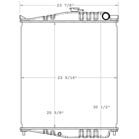 590009 - Nissan / UD 1800-3300 Radiator 2001-2004 Radiator