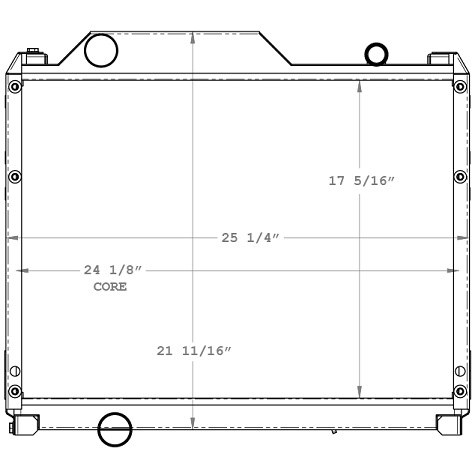 590010 - Mitsubishi FH Series Radiator 2001-2004 Radiator