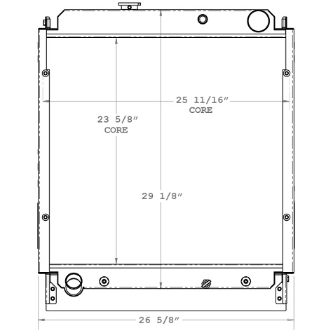 590011 - Hino 2005-2007 NA/NB/NC Auto Trans Radiator